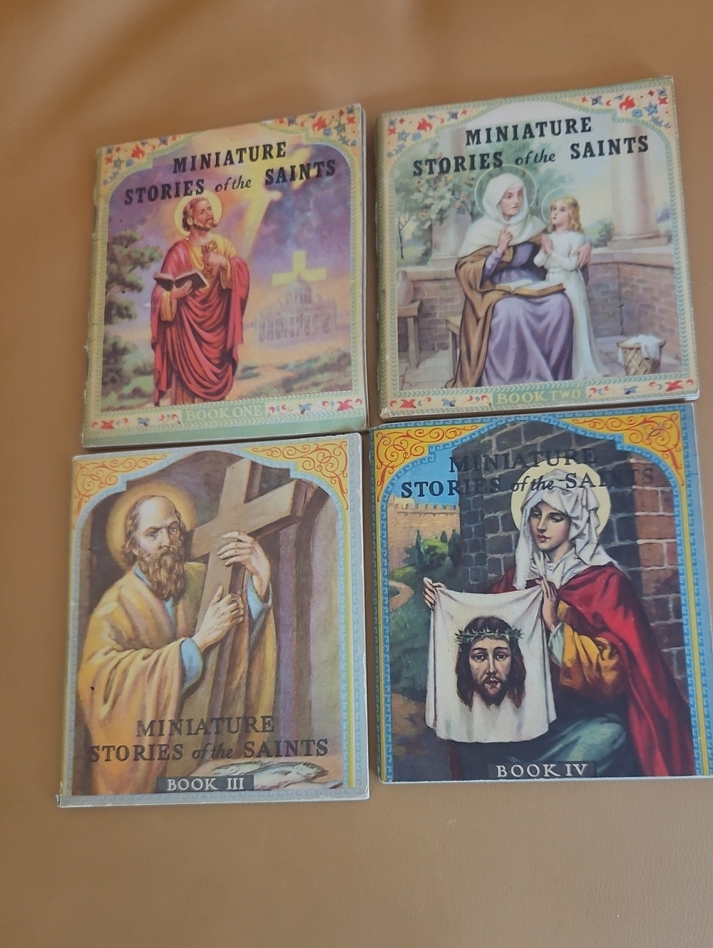 1943 Miniature Stories of the Saints - Set of 4 - Rev. Daniel A. Lord